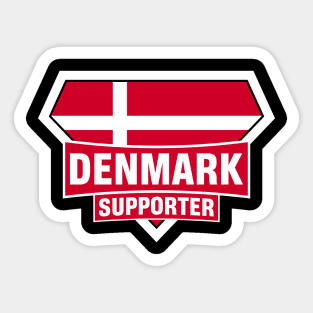 Denmark Super Flag Supporter Sticker